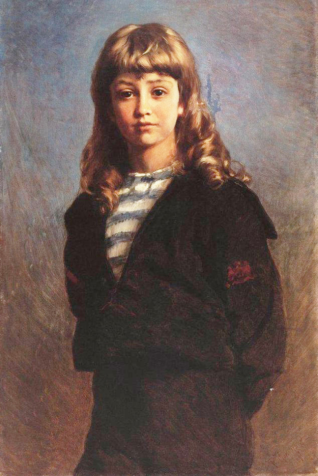  portrait of son in sailor suit